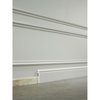 Architectural Products By Outwater Orac Decor High Impact Polystyrene Baseboard Moulding, Primed White, 3PK SX186-3PACK